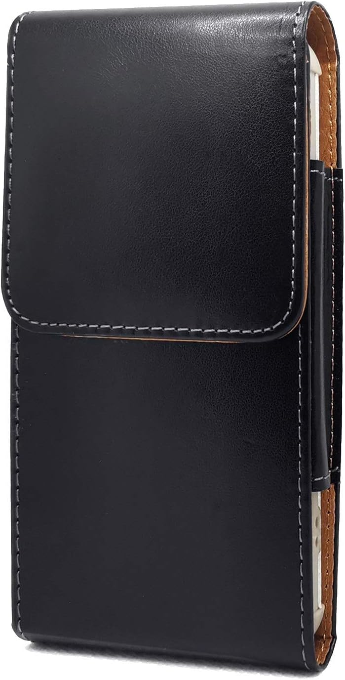 SZCINSEN for iPhone 11 Pro Max,XS Max,8 Plus,7 Plus,6s Plus Glossy Leather Cell Phone Holster, Waist Pack for Mens, Belt Clip Pouch Case for Samsung A10S,A20,A30s,A50s,A51 5G,A60