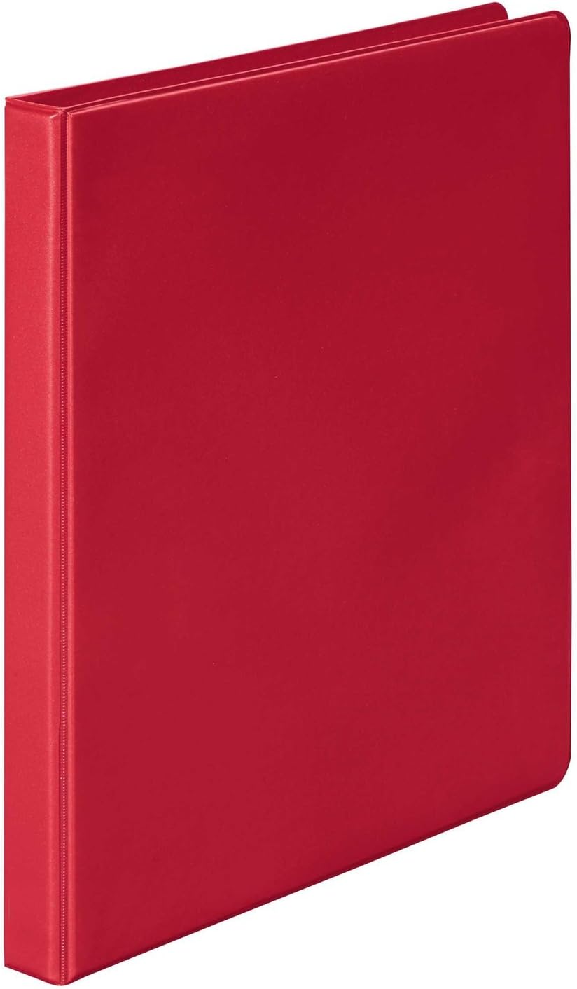Wilson Jones Round Ring Binder, 368, Basic, 1/2 Inch, Red (W368-13NR) : Office Products