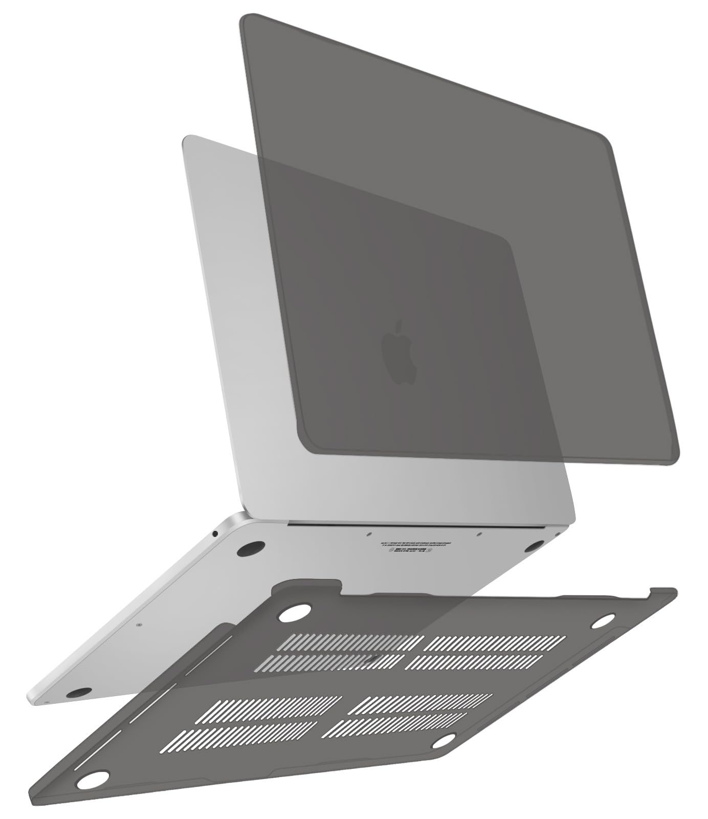 ZYB Compatible with MacBook Pro 13 Inch Case M2 M1 2022-2016 (A2338/A2289/A2251/A2159/A1989/A1706/A1708) Touch Bar, Plastic Slim Hard Shell Protective Cover, Grey