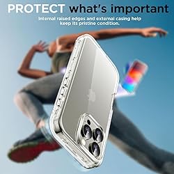 AICase for iPhone 16 Pro Clear Case(6.3"),Heavy