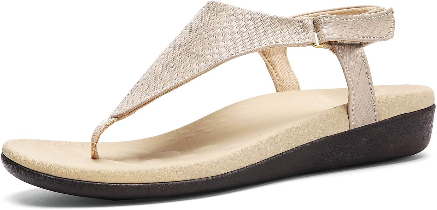 Amazon.com | UTENAG Flat Sandal for Women Orthotic Arch Support Thong Style Flip Flops 