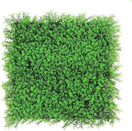 ULAND Artificial Hedges Panels, Boxwood Greenery Ivy Privacy Fence Screening Cover, Home Garden Outdoor Wall Decoration, Pack of 20 X20