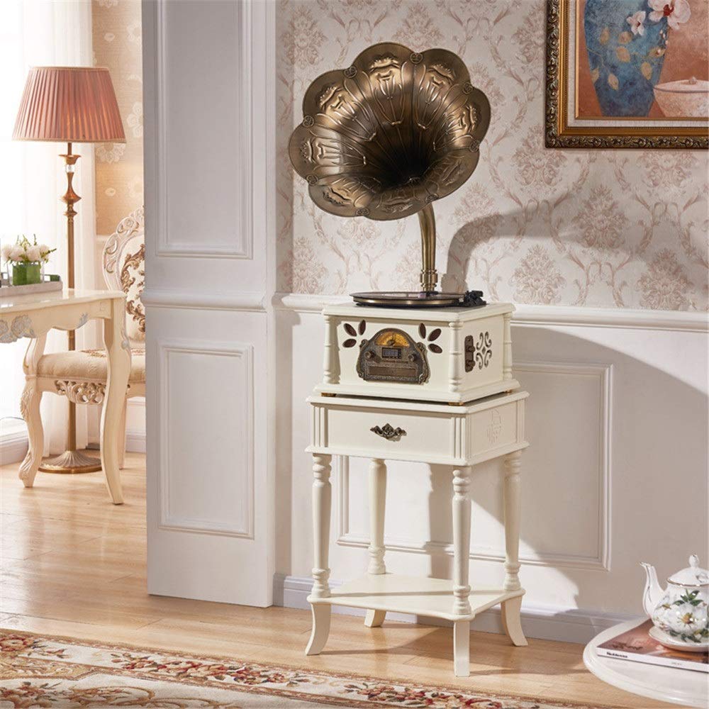 Bluetooth Speaker Retro Horn Turntable Bluetooth Vinyl Record Player