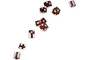 LAS VEGAS STYLE Las Vegas Casino Dice Set | Casino Dice Red from Nevada | for Dice Games, Bunco Dice Set, Farkle Game | Set of 10 Red