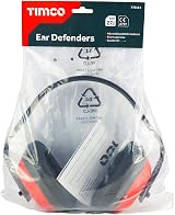 TIMCO Ear Defenders Red Adjustable Cupped Hearing Protection 27.6dB view 3