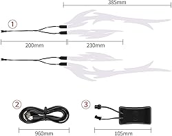 JIGUOOR Unique Flame Shape 4PCS Rechargeable