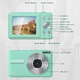 Andoer Andor Digital Camera 32GB 1080P 44MP 2.5 Inch IPS Pink with 2 Batteries view 8