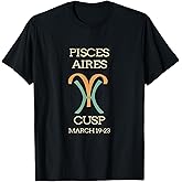 Pisces Aries Cusp Zodiac Horoscope T-Shirt