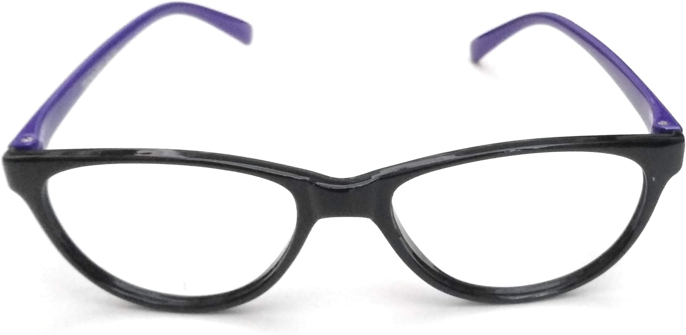 Partap Optical Plain No Power Uv Protection Blue Cut Lens Blue And Black Frame Reading Glasses (Free Size)