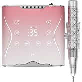 M Nova Pro Nail Drill 35,000 RPM Brushless Motor | Pink | Cordless Rechargeable Electric Nail File, Professional E File Machine for Acrylic Gel Nails, Low Noise Portable Salon Use