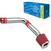 PHILTOP Cold Air Intake Kit for Honda Accord 3.0L 1998-2002, 2.7L1995-1997 | High Performance Intake Kit fits 1999-2003 Acura TL, 2001-2003 Acura CL. No MAF Port, Red Washable Air Filter, Improved HP