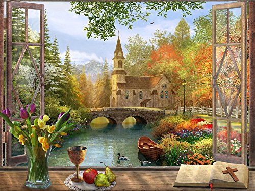 Autumn Church Jigsaw Puzzle 550 Piece