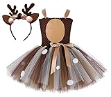 Tutu Dreams Christmas Reindeer Animal Costume Kids