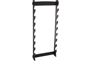 MASTER USA WS-8W 8-Tier Wall Mount Sword Stand , Black