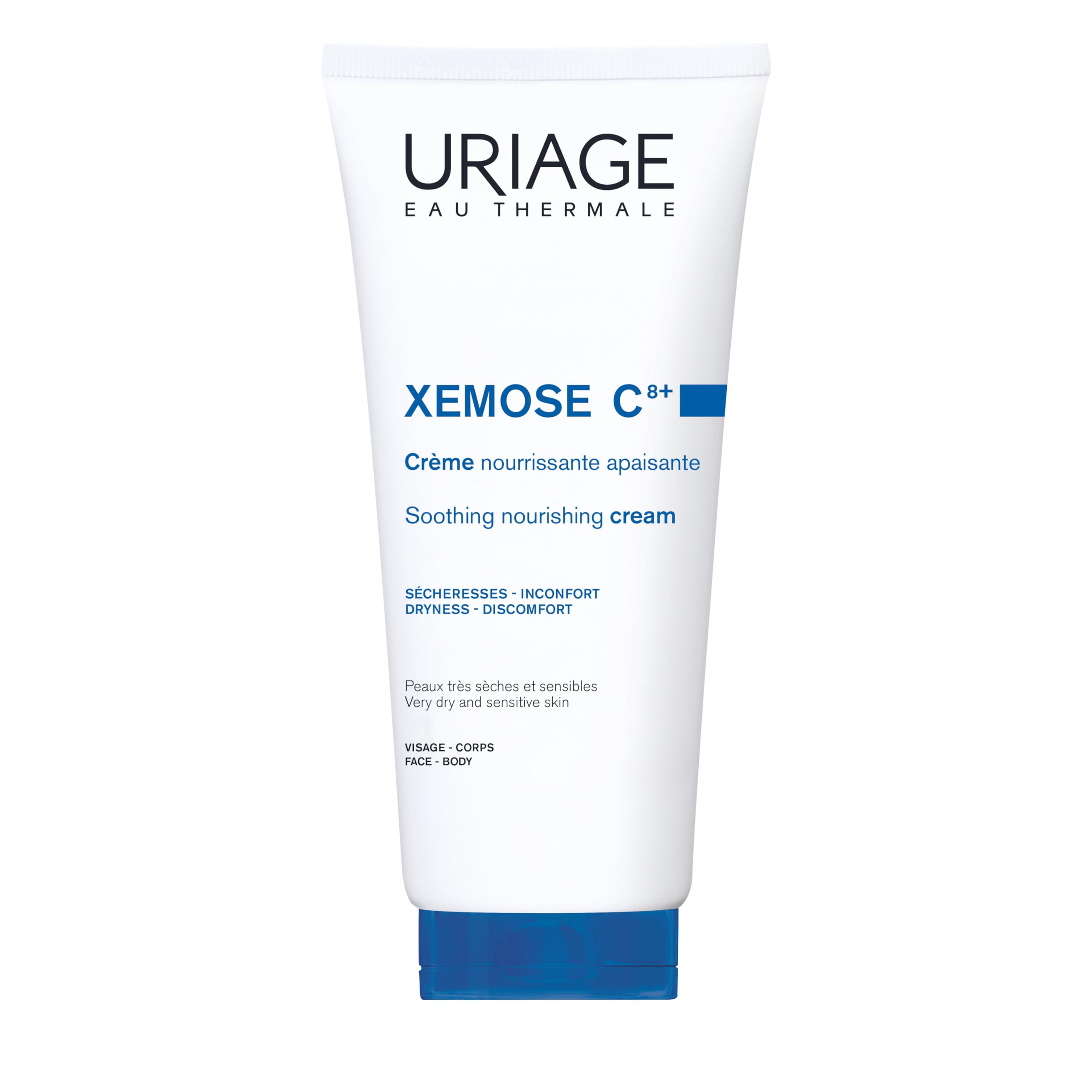 Uriage Xemose Lipid-Replenishing Body Cream, For Dry To Very Dry Skin With Shea Butter, Soothes Discomfort Sensations, Long-Lasting Hydration, Face & Body, Paraben & Fragrance-Free Image