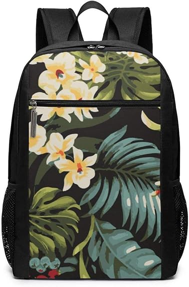 Amazon Co Jp 熱帯のハワイの花 リュックサック バックパック ノートパソコン用のバッグ ビジネスリュック 大容量 17インチ 多機能 旅行登山学生事務を執る 男女兼用 耐衝撃 Tropical Hawaiian Flowers シューズ バッグ
