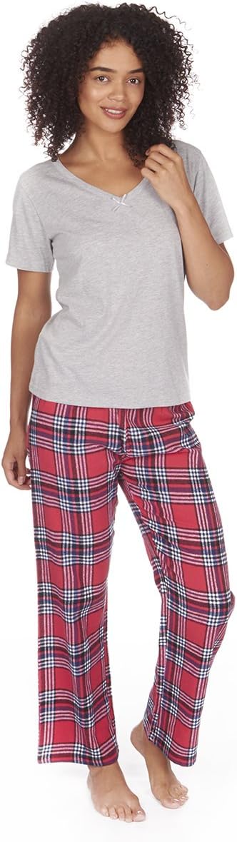 Ladies Pyjama Sets Plus Size Top & Bottoms (Sizes S - XL)