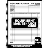 Equipment Maintenance Log Book: Large Print 8.5" x 11" 100+ Pages