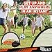 Trailblaze Pop Up Soccer Goals for Backyard - 2 Portable Soccer Nets for Backyard, 8 Disc Cones + Carry Case - Ideal Soccer Equipment for Training