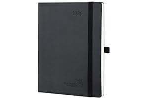 POPRUN 2026 Agenda [Medium-6.5'' x 8.5''] - 2026 Weekly Planner with Hourly Time Slots, Appointment Book for Time Management,