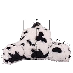 Holawakaka Standard Faux Fur Bed Rest Pillow with