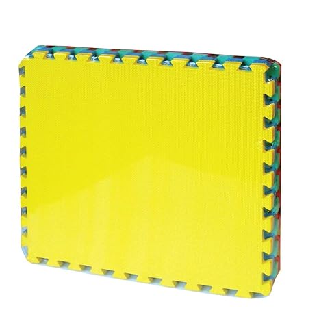 Intra Kids Baby Eva Foam Mats, Green/Yellow/Blue/Red (Multicolor) (24 inches x 24 inches x 14 mm)