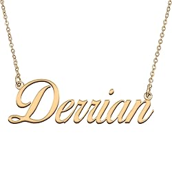 HUAN XUN Customized Custom Simple Any Name Necklace