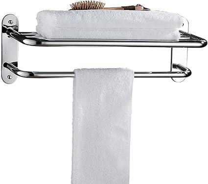 Baldas de baño Toallero, Estante de Toalla de Acero ...