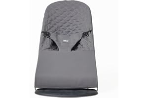 Fabric seat for Bouncer Belltop Compatible with BabyBjörn Bouncer: Soft & Bliss. Cover for Baby Bouncer (seat): Hypoallergenic & Breathable. Seat for Baby Swing: Ergonomic (Grey)