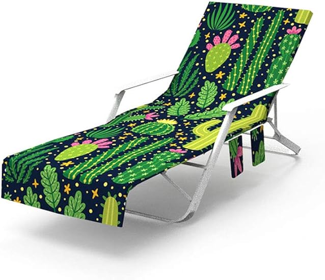 chaise lounge towel with pockets
