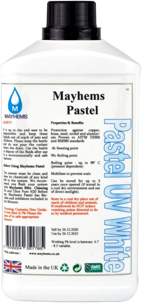 Mayhems Pastel UV White Premixed Watercooling Fluid 1L