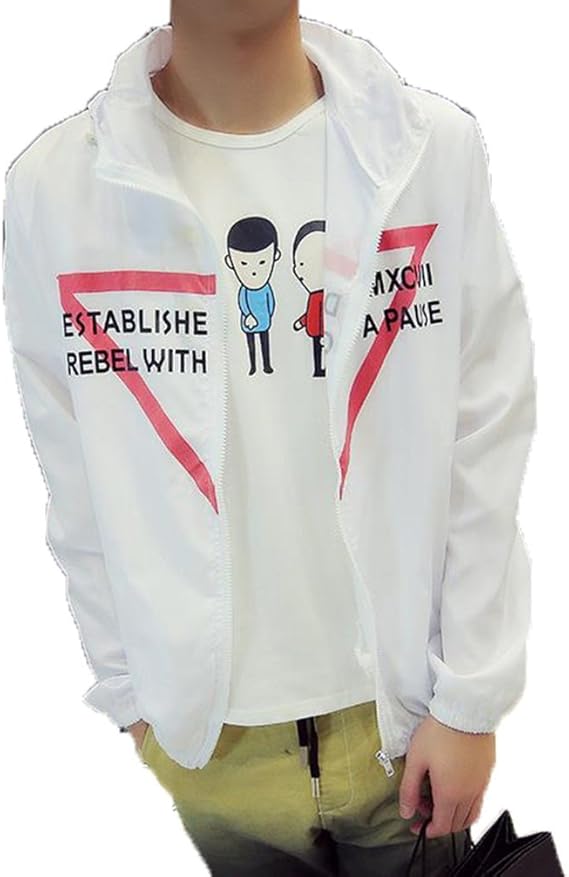 Amazon 緑色のバラ 春パーカー メンズ トップス ジップアップ ウインドブレーカー プリント ロゴ きれいめ カジュアル レディース ペア大きいサイズ コーデ アウター コート ジャケット 通販