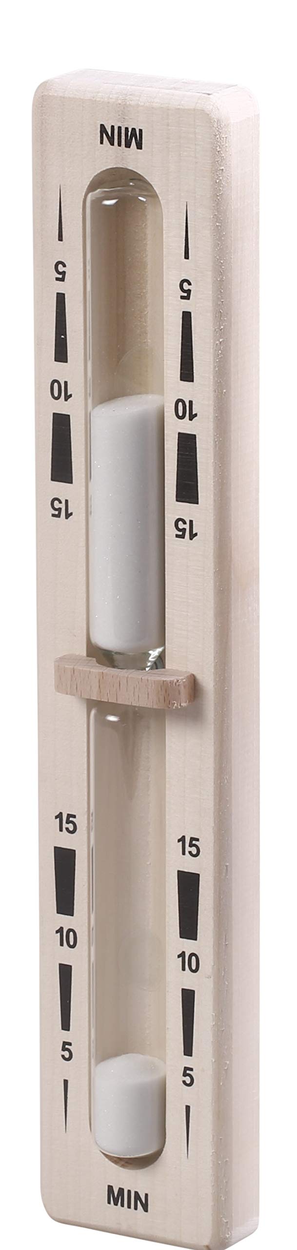 eliga Sand Timer with Wooden Hanger - White Sand