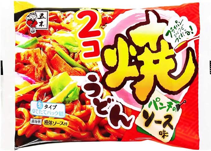 Amazon 五木食品 ２コ焼うどんソース味 406g 18個 五木食品 うどん 通販