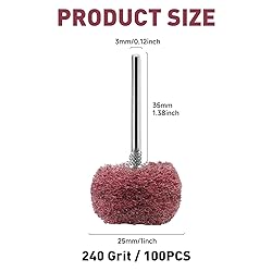 50 PCS Abrasive Buffing Wheels,1 Inch Buffing