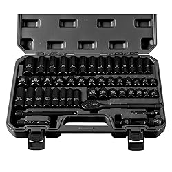 3/8" Drive Impact Socket Set 50-Piece, SAE