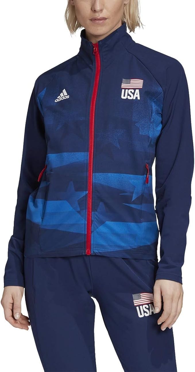 adidas warm up jacket womens