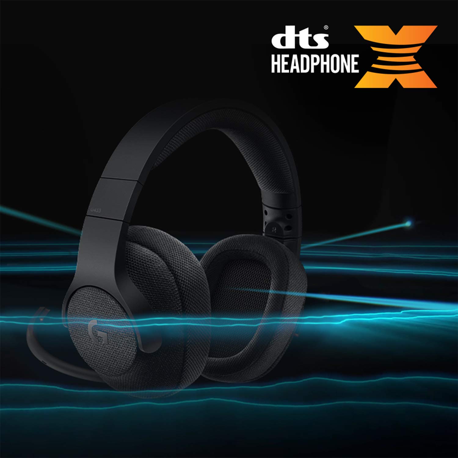 Logitech G433 7.1 Wired Gaming Headset with DTS Headphone: X 7.1 Surround for PC, PS4, PS4 PRO, Xbox One, Xbox One S, Nintendo Switch – Triple Black