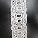 10 Yards 1-1/8 Inches Wide White Cotton Eyelet Lace Ribbon Trimming Tape For Garment Home Decor DIY Craft Supply