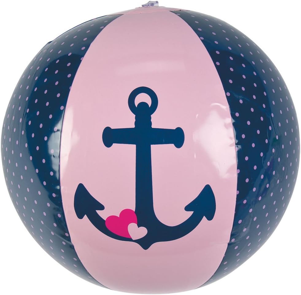Nautical Pink Beach Balls (12 Count)