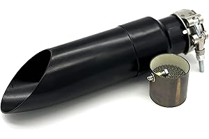 Radiant Cycles Shorty GP Exhaust Motorcycle Slipon Short Muffler Pipe for 2017-2020 Honda REBEL CMX 500 CMX500 BLACK