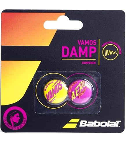 Amazon.com : Babolat Aero Dampener X2 (Black Yellow) : Sports