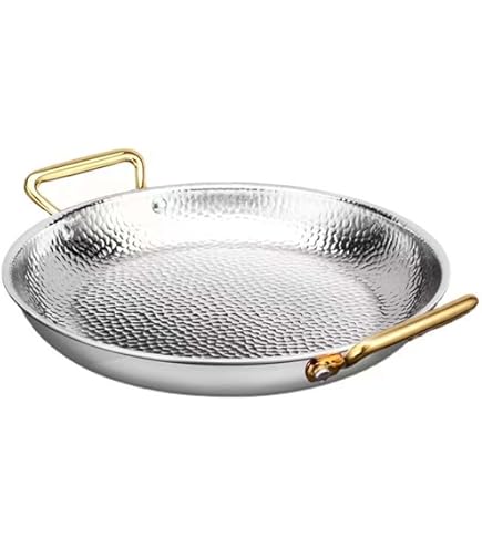 Garcima 10Inch Enameled Steel Paella Pan 26cm 2 Servings