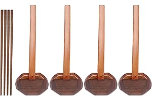Xeodaun 4 Pieces Japanese Ramen Spoon, Wooden, Tortoise Shell Design