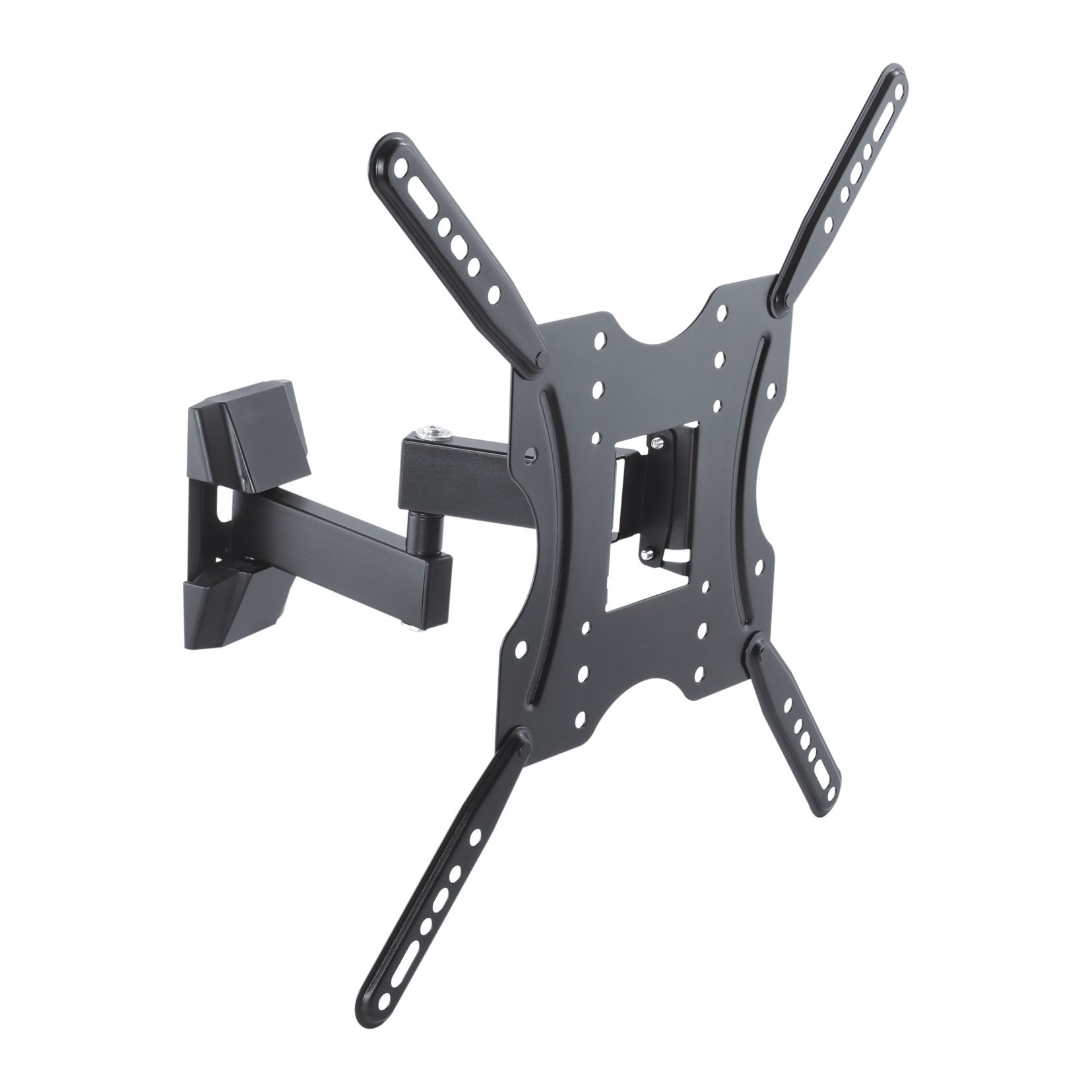 PureMounts FM11-400 Wall Mount for TV Devices with 66-132 cm (26-52 Inches) VESA 400 x 400 Tilts 3°/-10° Swivels +/-90° Wall Distance 62-309 mm Maximum Load 20 kg Black