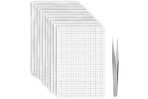 MOTROCE 6000 Double-Sided Adhesive Pads, 10 Sheets Foam Dots Adhesive Foam Square Mount Dual-Adhesive 3D Foam Tapes for Craft DIY Office Supplies, 0.2 Inch x 0.2 Inch, 6000 Pieces in Total