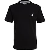 Nautica Boys Short Sleeve Solid Crew Neck T-Shirt, Soft, Comfortable, Relaxed Fit
