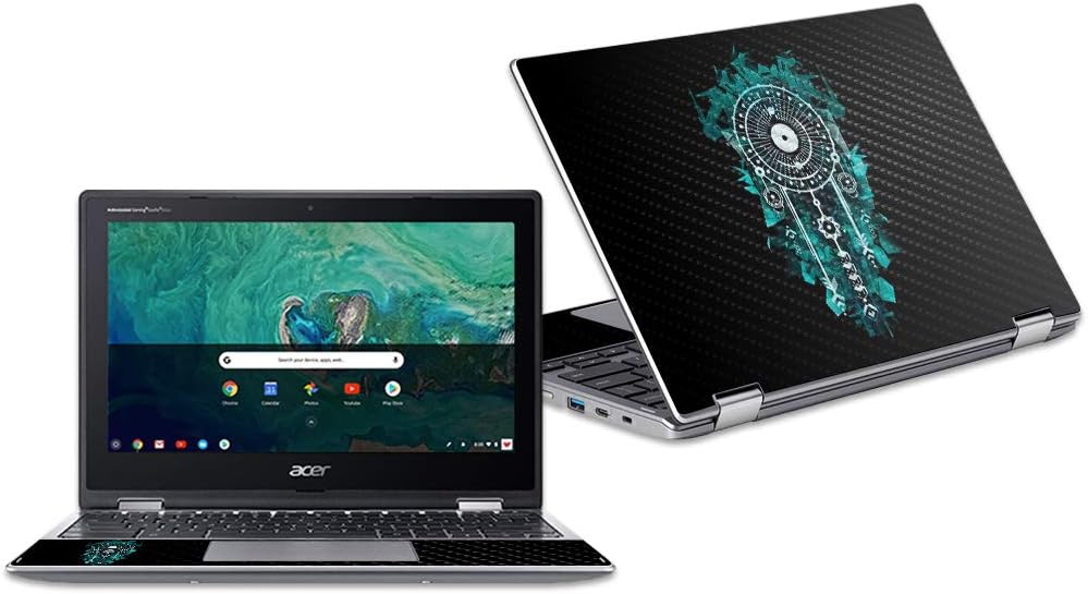 MightySkins Carbon Fiber Skin for Acer Chromebook Spin 11