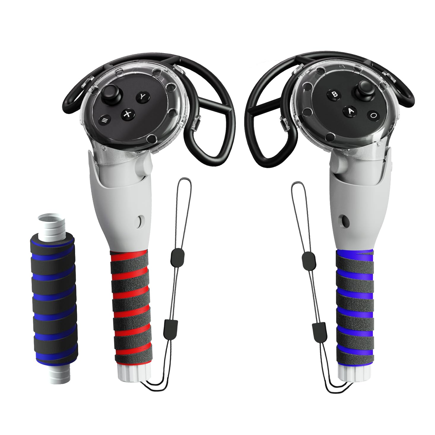 Photo 1 of APEXINNO 3 in 1 Handle Attachments for Meta Quest 3/3S Controller Grips Accessories, VR Handle Extender Extension Grips for Oculus Quest 3/3S Beat Saber, Golf Club, Gorilla Tag Long Arms, Rowing Crew