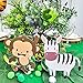 Supla VBS Safari Jungle Animals Hanging Decorations Green Safari Party Forest Animal Theme Supplies for Baby Shower Kids 1st Birthday Nursery School Classroom Bedroom Bathroom Table Ceiling Decor